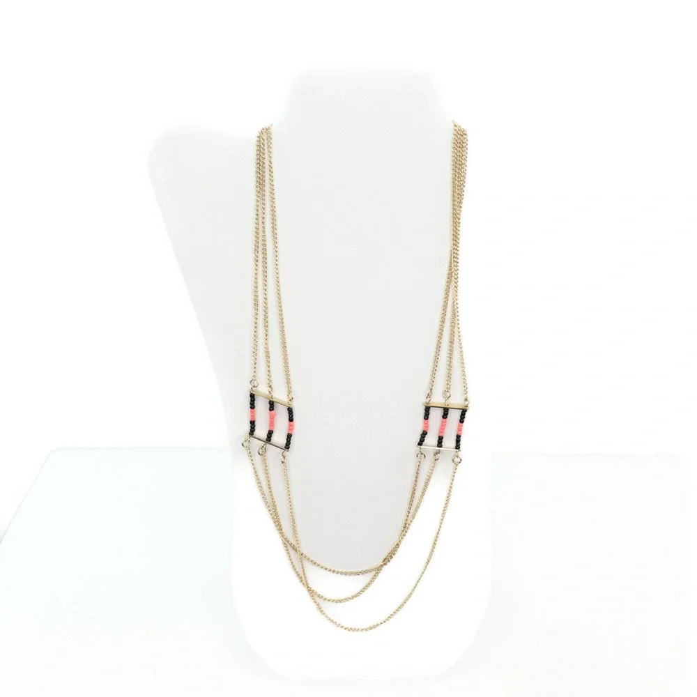 Charter Club‎ Gold-Tone Crystal and Bead Double Lay